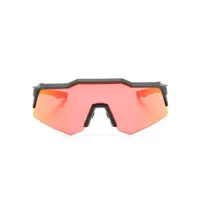 100% eyewear lunettes de soleil oversize speedcraft - noir
