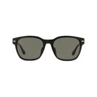 longines lunettes de soleil à monture rectangulaire - noir