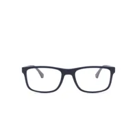 emporio armani lunettes de vue à monture carrée - bleu