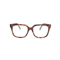 givenchy eyewear lunettes de vue à monture carrée - marron