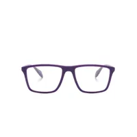 emporio armani lunettes de vue carrées à plaque logo - violet
