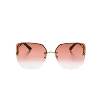 cartier eyewear lunettes de soleil à monture papillon - rose