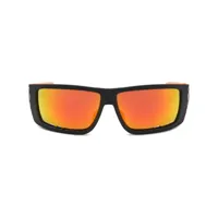 plein sport lunettes de soleil à monture rectangulaire - orange