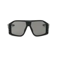 plein sport lunettes de soleil the wave gen x.02 à monture oversize - noir