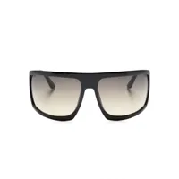 tom ford eyewear lunettes de soleil clint à monture oversize - noir