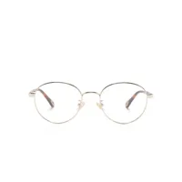 chloé eyewear lunettes de vue rondes à effet écailles de tortue