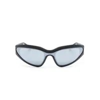 karl lagerfeld lunettes de soleil kl à monture ovale - noir
