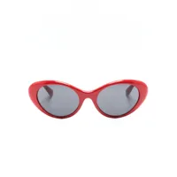versace eyewear lunettes de soleil à monture papillon - rouge