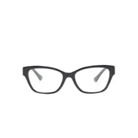 versace eyewear lunettes de vue à monture papillon - noir