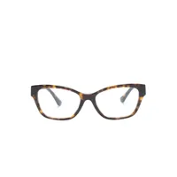 versace eyewear lunettes de vue à monture papillon - marron
