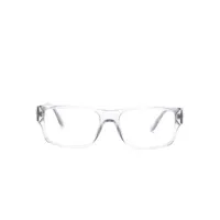 versace eyewear lunettes de vue carrées à plaque medusa - tons neutres