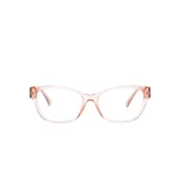 versace eyewear lunettes de vue à monture papillon - rose