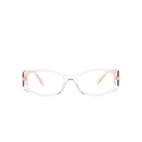 versace eyewear lunettes de vue à motif medusa - tons neutres