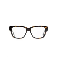 gucci eyewear lunettes de vue à monture rectangulaire - marron