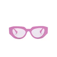 gucci eyewear lunettes de vue à effet écailles de tortue - rose