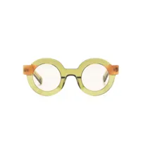 kaleos lunettes de soleil sheridan 002 à monture ronde - vert