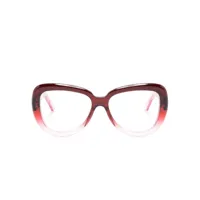 marni eyewear lunettes de vue à monture papillon - rose