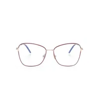 tom ford eyewear lunettes de vue à monture métallique oversize - violet
