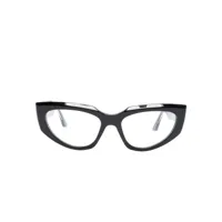 marni eyewear lunettes de vue tahat à monture papillon - noir
