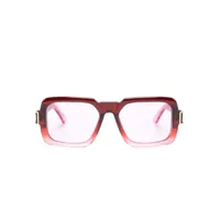 marni eyewear lunettes de vue carrées zamalek - rouge