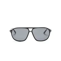 tom ford eyewear lunettes de soleil bruce à monture navigateur - noir