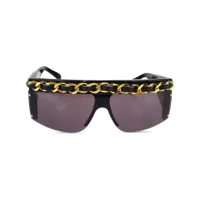 chanel pre-owned lunettes de soleil couvrantes (1990-2000) - noir