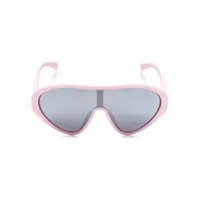 moschino eyewear lunettes de soleil à monture couvrante - rose