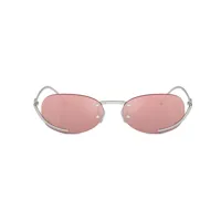 diesel lunettes de soleil 0dl1004 à monture ovale - rose