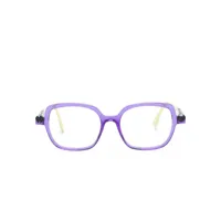 face à face lunettes de vue à monture rectangulaire - violet
