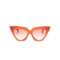 cutler & gross lunettes de soleil à monture papillon - orange