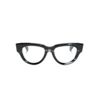 valentino eyewear lunettes de vue essential iii à monture papillon - noir