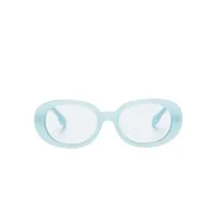 burberry kids lunettes de vue à monture ronde - bleu