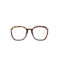 linda farrow lunettes de vue aston à monture carrée - or