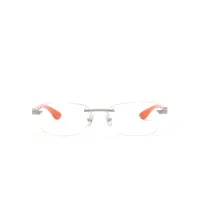 maybach eyewear lunettes de vue artist xii à monture rectangulaire - orange