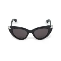 alexander mcqueen eyewear lunettes de soleil punk à monture papillon - noir