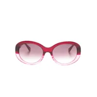 kate spade lunettes de soleil à monture ovale - rouge