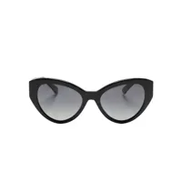 kate spade lunettes de soleil ovales à logo gravé - noir