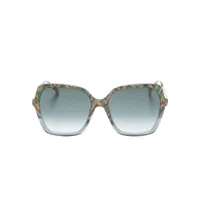 missoni eyewear lunettes de soleil à monture papillon - gris