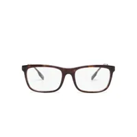 burberry eyewear lunettes de vue à monture rectangulaire - marron