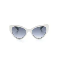kate spade lunettes de soleil à monture papillon paisleigh - blanc