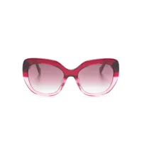 kate spade lunettes de soleil winslet à monture oversize - rouge
