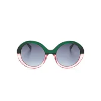kate spade lunettes de soleil à monture ronde - vert
