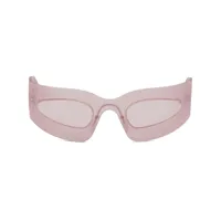 marni lunettes de soleil yuma à monture géométrique - rose