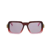 marni lunettes de soleil carrées zamalek - rouge