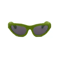 marni eyewear lunettes de soleil maverick à monture papillon - vert