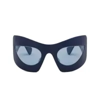 marni lunettes de soleil à monture carrée - bleu