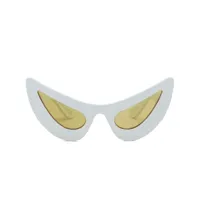 marni lunettes de soleil à monture papillon - blanc