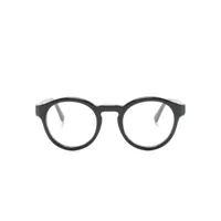 moncler eyewear lunettes de vue à plaque logo - noir