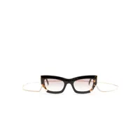 missoni eyewear lunettes de vue à monture rectangulaire - marron
