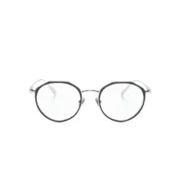 linda farrow lunettes de vue cesar à monture ronde - noir